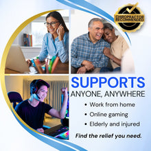 Load image into Gallery viewer, Women, man and couple needing the EverRelief Cervical Neck Traction Device for neck, back and shoulder pain relief.