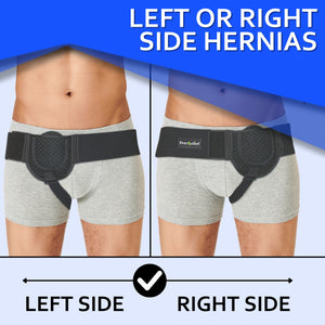 EverRelief Hernia Belts for Men, Left or Right Side Hernia Support Belt, Perfect for Pre or Post Surgery Relief, Adjustable Hernia Support for Men Inguinal or Groin Strain