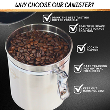Load image into Gallery viewer, Sippin&#39;It Airtight Coffee beans storage container to filter out CO2 and keep beans fresh for up to 6 months