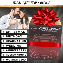 Load image into Gallery viewer, Sippin&#39;It Airtight Coffee beans storage container to filter out CO2 and keep beans fresh for up to 6 months