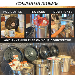Sippin'It Airtight Coffee beans storage container to filter out CO2 and keep beans fresh for up to 6 months