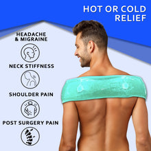 Load image into Gallery viewer, Hot or Cold Neck &amp; Shoulder Pain Therapy Wrap